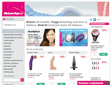 Tablet Screenshot of mylovetoys.se